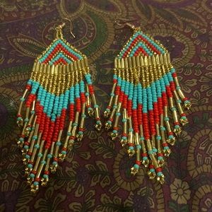 Gorgeous custom made dangle earrings